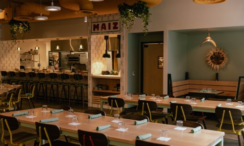 interior of a local restaurant