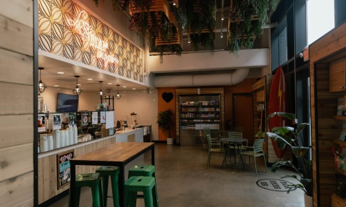 interior of a local restaurant