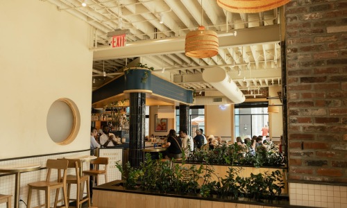 interior of a local restaurant